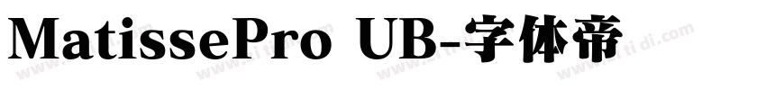 MatissePro UB字体转换